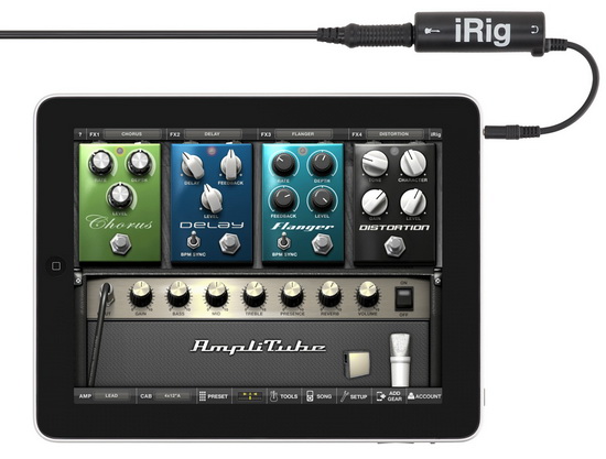 IK Multimedia AmpliTube iRig гитарный процессор для iPhone/iPad/iPod touch купить цена москва