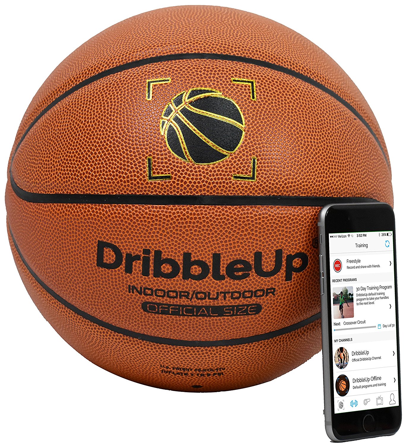 Купить умный мяч DribbleUp Smart Training Basketball 29.5