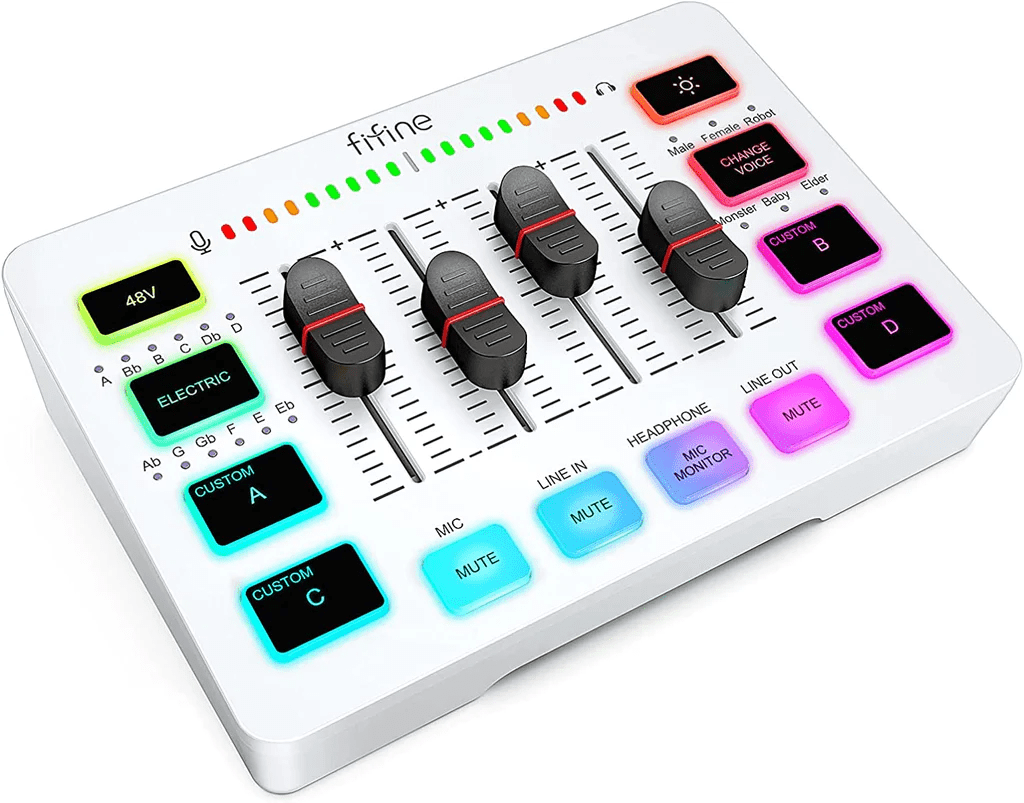 Купить микшер Fifine mixer SC3 (White) 1212142 в Москве в каталоге dJ  станций и контроллеров с доставкой. Характеристики, цены в  интернет-магазине iCover.