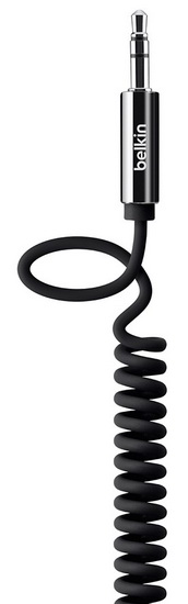 Belkin MIXIT? Coiled Cable (AV10126cw06-BLK) -  (Black) - Belkin<br>-  3,5     <br> -   <br> -   <br> -    ,   1,8 <br>