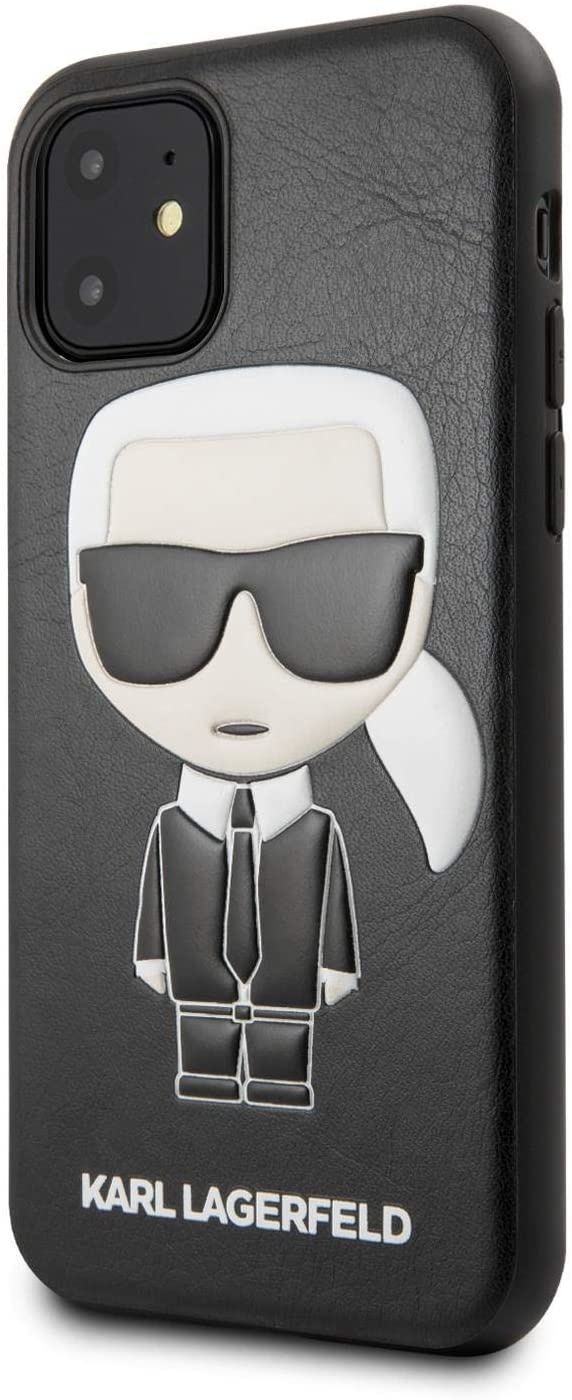 Купить чехол Karl Lagerfeld PU Leather Iconik (KLHCN61IKPUBK) для iPhone 11  (Black) в Москве в каталоге чехлов-накладок для смартфонов с доставкой.  Характеристики, цены в интернет-магазине iCover.