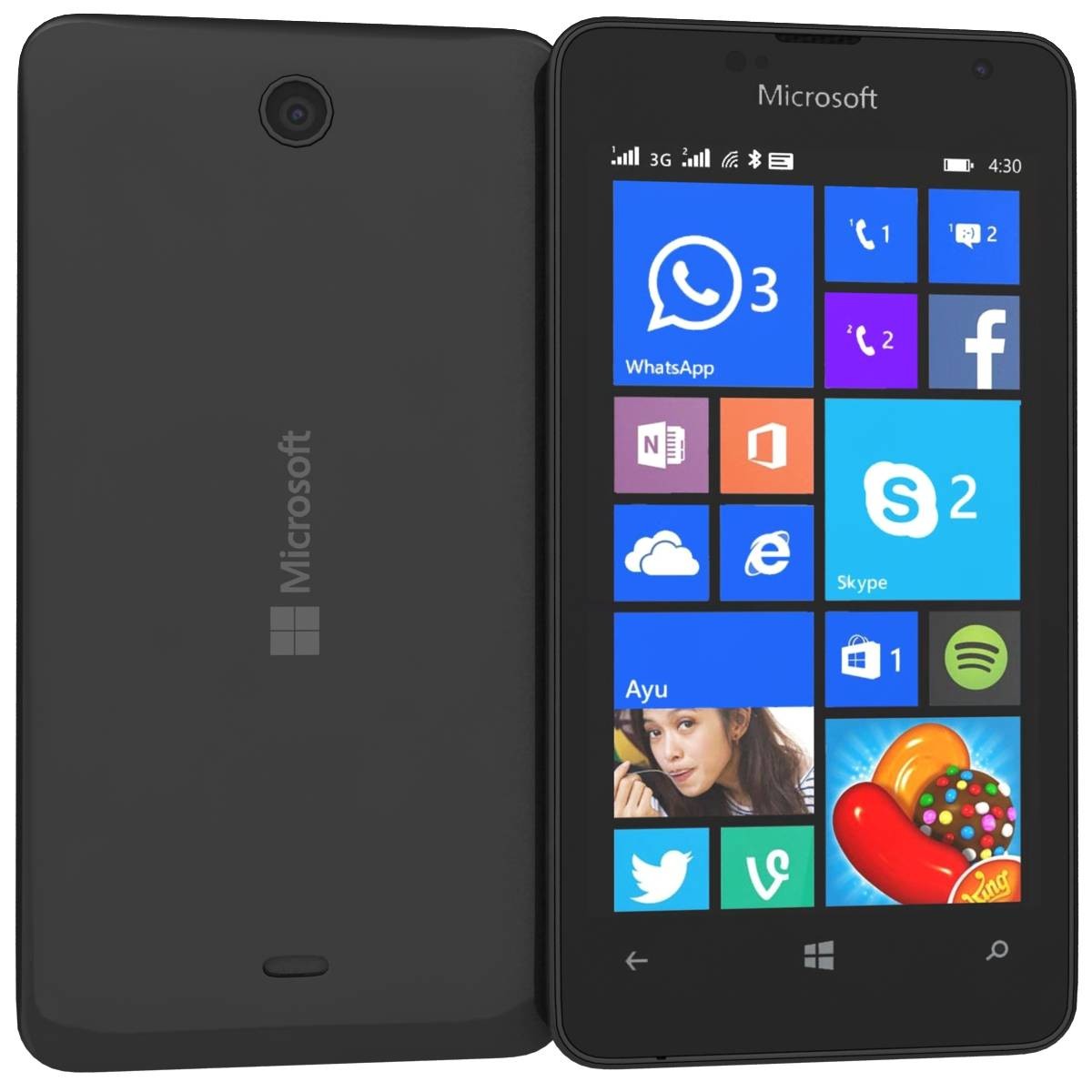 Купить cмартфон Microsoft Lumia 430 Dual Sim (Black) в Москве в каталоге  телефоны на Windows с доставкой. Характеристики, цены в интернет-магазине  iCover.