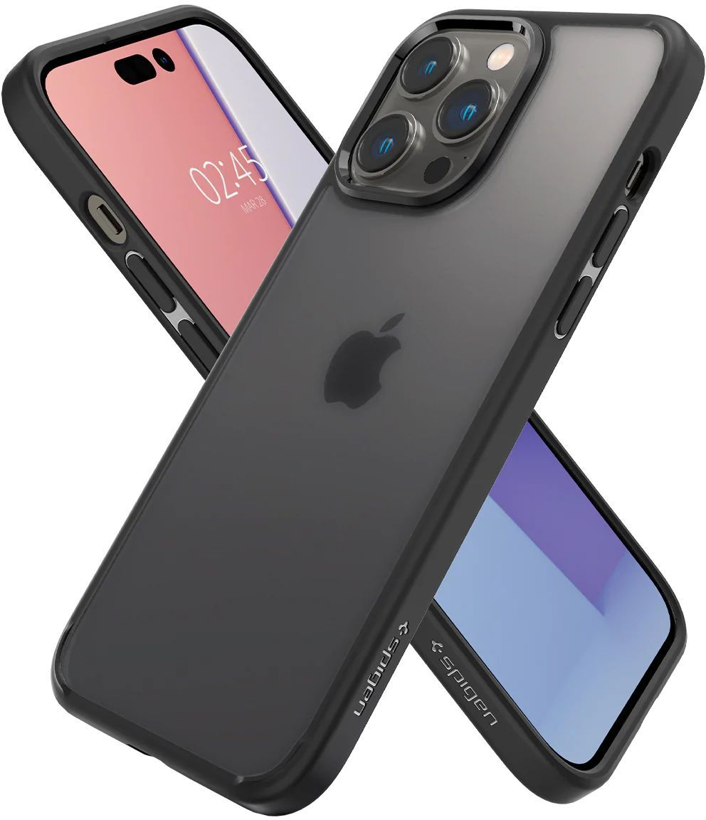 Купить чехол Spigen Ultra Hybrid (ACS04824) для Apple iPhone 14 Pro Max  (Frost black) 1208414 в Москве в каталоге чехлов-накладок для смартфонов с  доставкой. Характеристики, цены в интернет-магазине iCover.