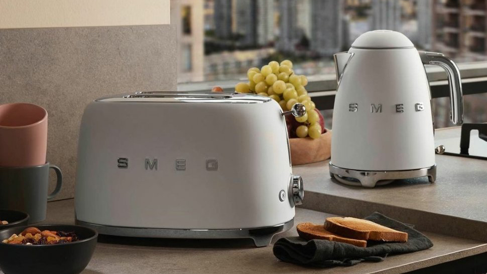 Тостер Smeg (TSF01WHMEU) на 2 ломтика (White Matte) купить в интернет-магазине icover