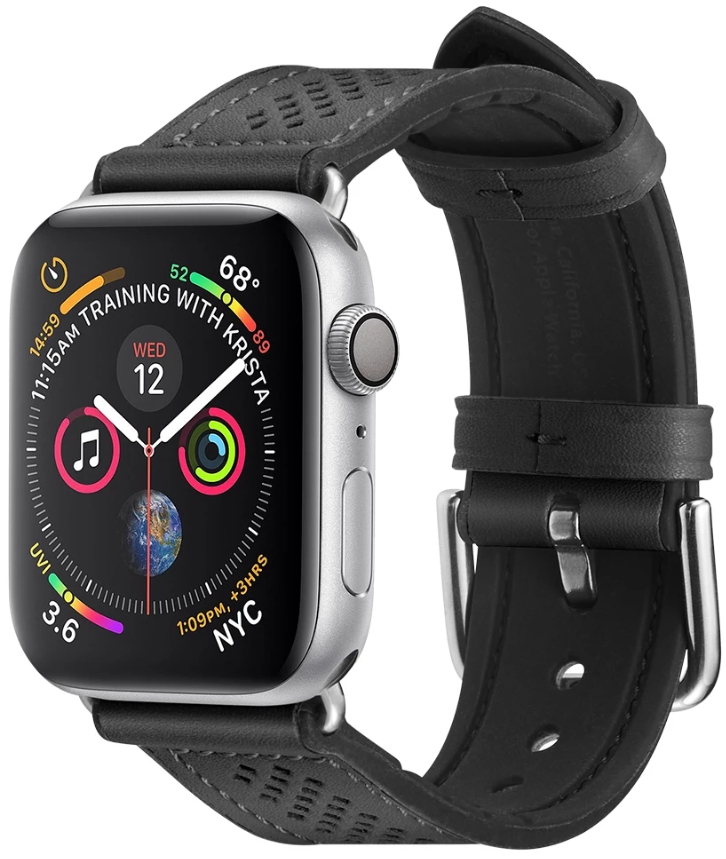 

Ремешок Spigen Retro Fit (061MP27003) для Apple Watch Series SE/6/2/3/4/5 38/40 mm (Black)