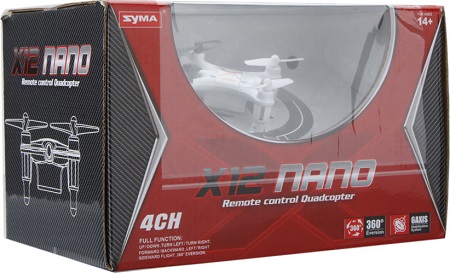 Радиоуправляемый квадрокоптер Syma X12S Nano (White) купить в интернет-магазине icover