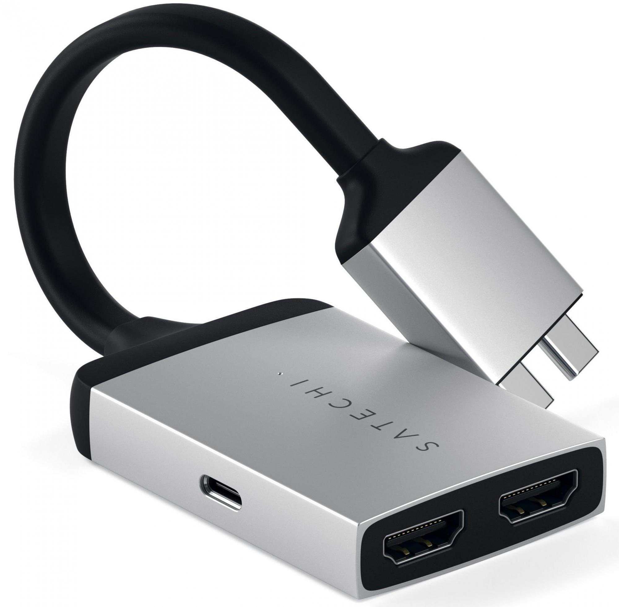 

Адаптер Satechi Type-C Dual HDMI Adapter ST-TCDHAS (Silver)