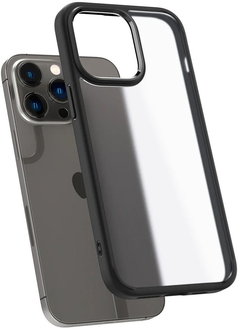 Купить чехол Spigen Ultra Hybrid (ACS04824) для Apple iPhone 14 Pro Max  (Frost black) 1208414 в Москве в каталоге чехлов-накладок для смартфонов с  доставкой. Характеристики, цены в интернет-магазине iCover.