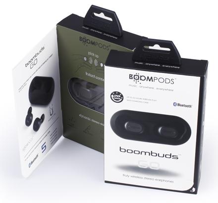 Наушники Boompods Boombuds GO True Wireless Earbuds (Black) купить в интернет-магазине icover