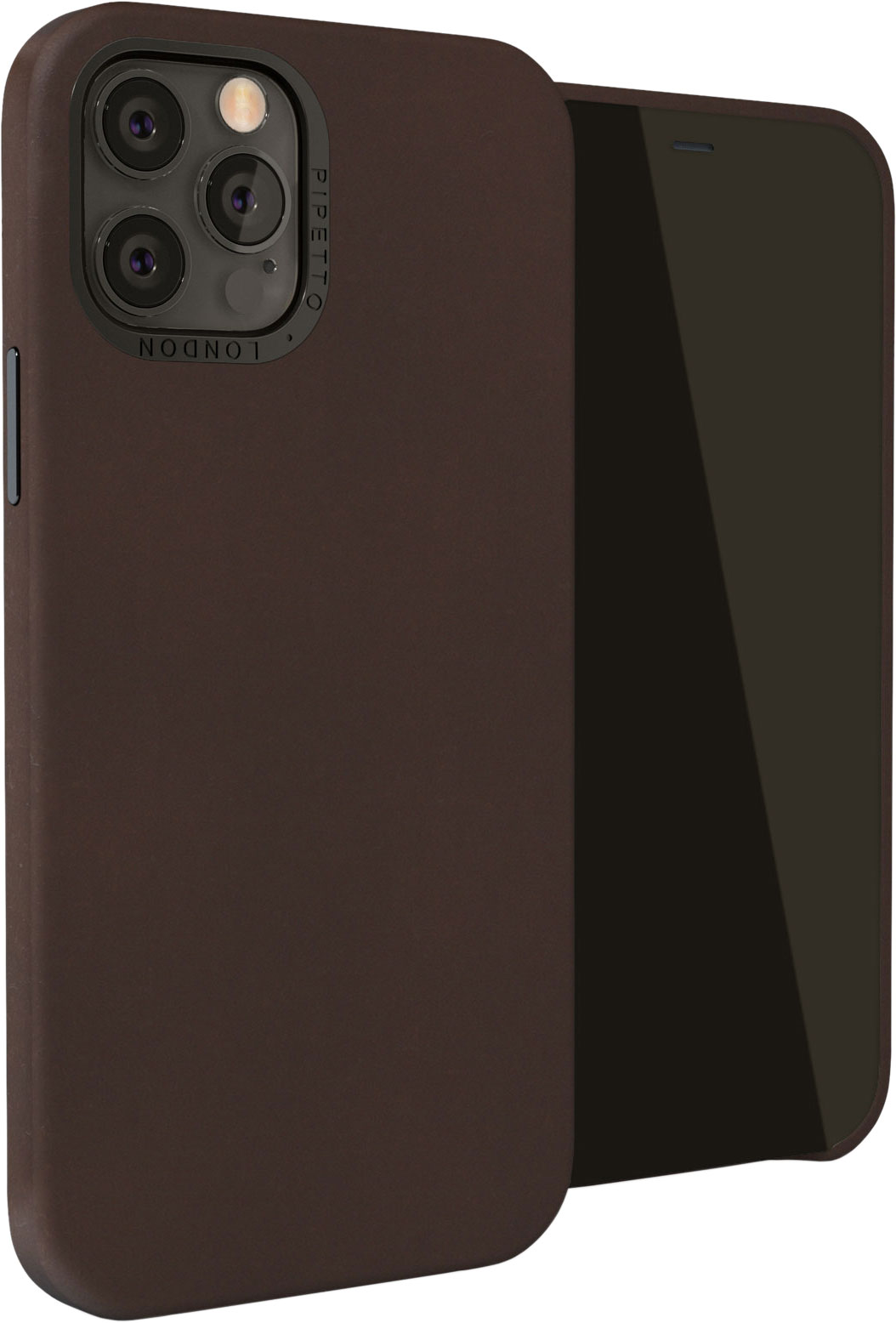 

Чехол Pipetto Magnetic Leather Case (P063-71-O) с магнитным держателем в комплекте для iPhone 12/12 Pro (Brown)