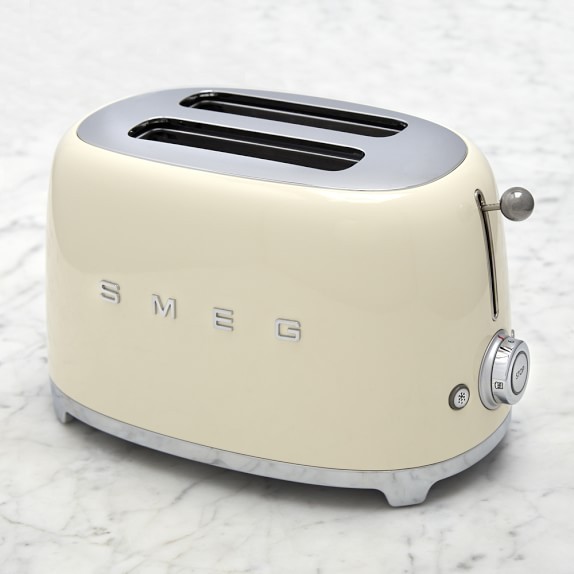 Тостер Smeg на 2 хлебца TSF01CREU (Cream) купить в интернет-магазине icover