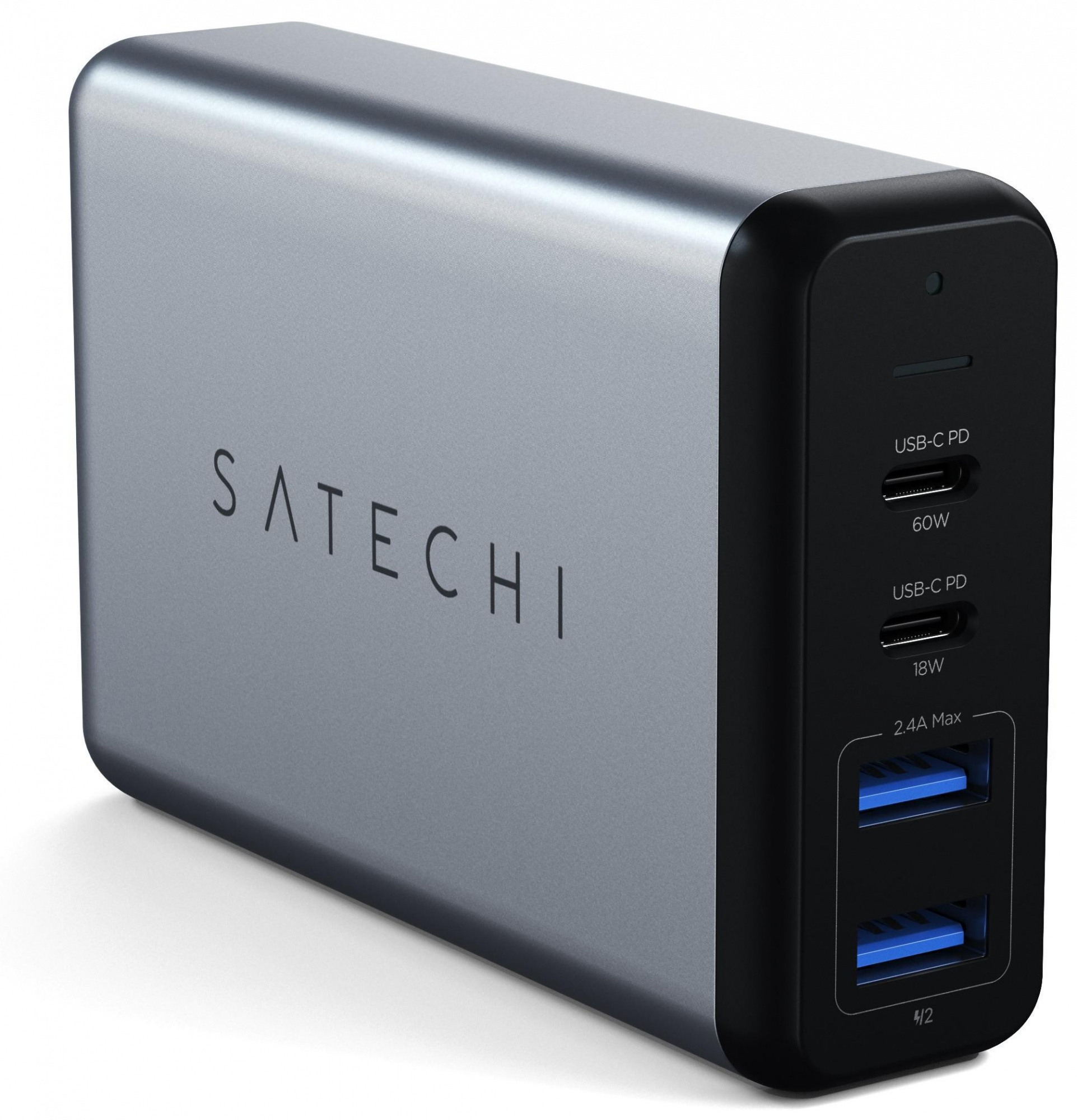 

Сетевое зарядное устройство Satechi Dual Travel Charger 75W ST-MC2TCAM (Silver)