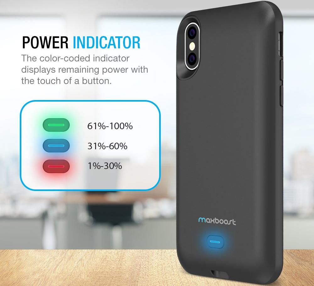 Купить чехол-аккумулятор Maxboost Battery Case 3000mAh (B078TMQ84P) для  iPhone X/Xs (Black) в Москве в каталоге чехлов-аккумуляторов для смартфонов  с доставкой. Характеристики, цены в интернет-магазине iCover.