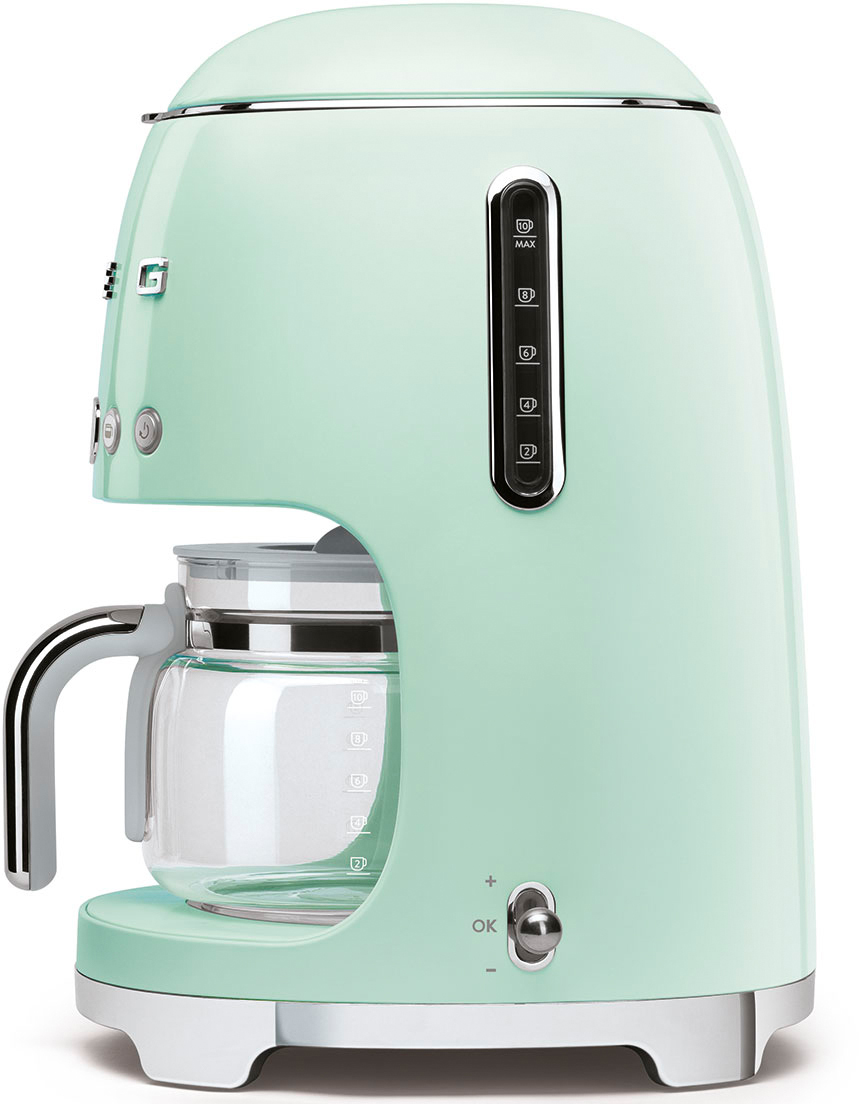 Капельная кофемашина Smeg DCF02PGEU (Pastel Green) купить в интернет-магазине icover