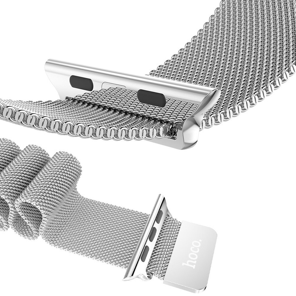 Миланская петля. Ремешок Apple Milanese loop. Миланский браслет для Apple watch. Браслет Миланская петля Apple. Металлический ремешок Hoco для Apple watch 42mm.