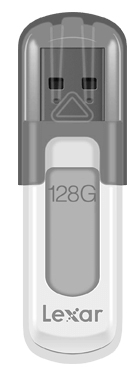 

Флеш-накопитель Lexar JumpDrive V100 128GB (White/Grey)