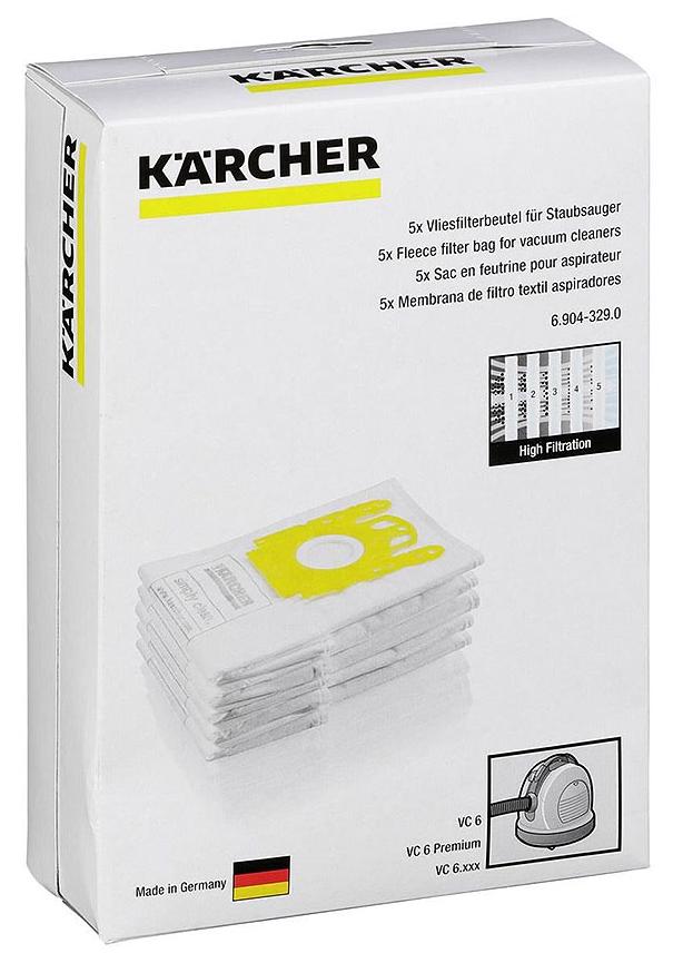 

Фильтр-мешки для пылесоса Karcher VC 6 5 шт (White)