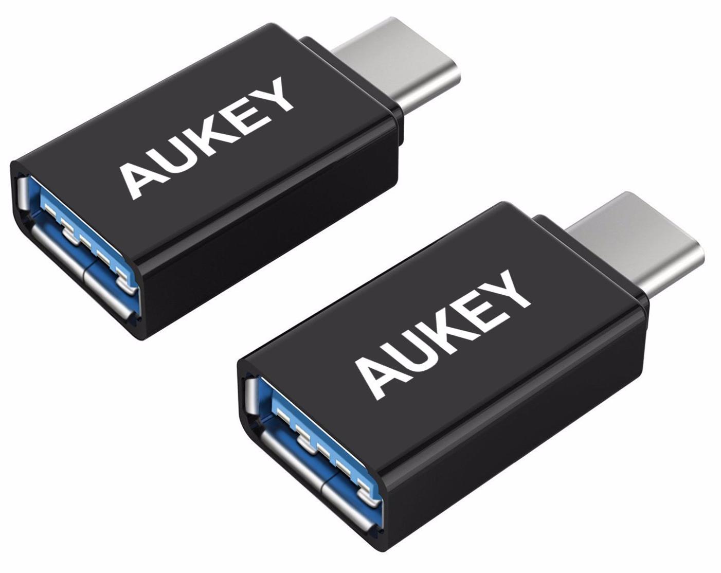 

Комплект переходников Aukey CB-A1 USB 3.0 - USB-C (Black)