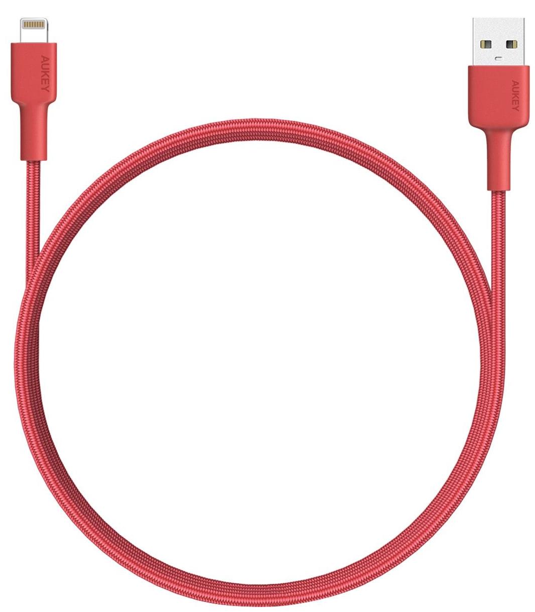 

Кабель-переходник Aukey CB-BAL3 USB to Lightning 1.2m (Red)