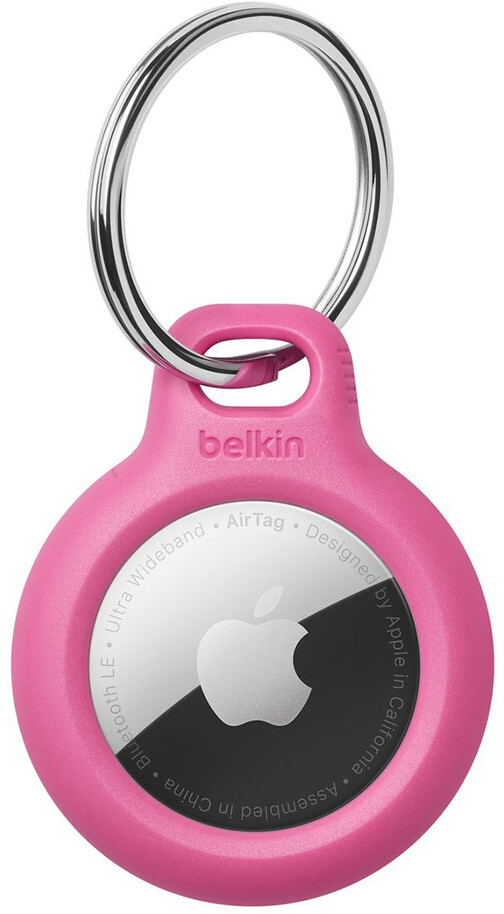 

Держатель с кольцом Belkin Secure Holder Key Ring (F8W973btPNK) для Apple AirTag (Pink)