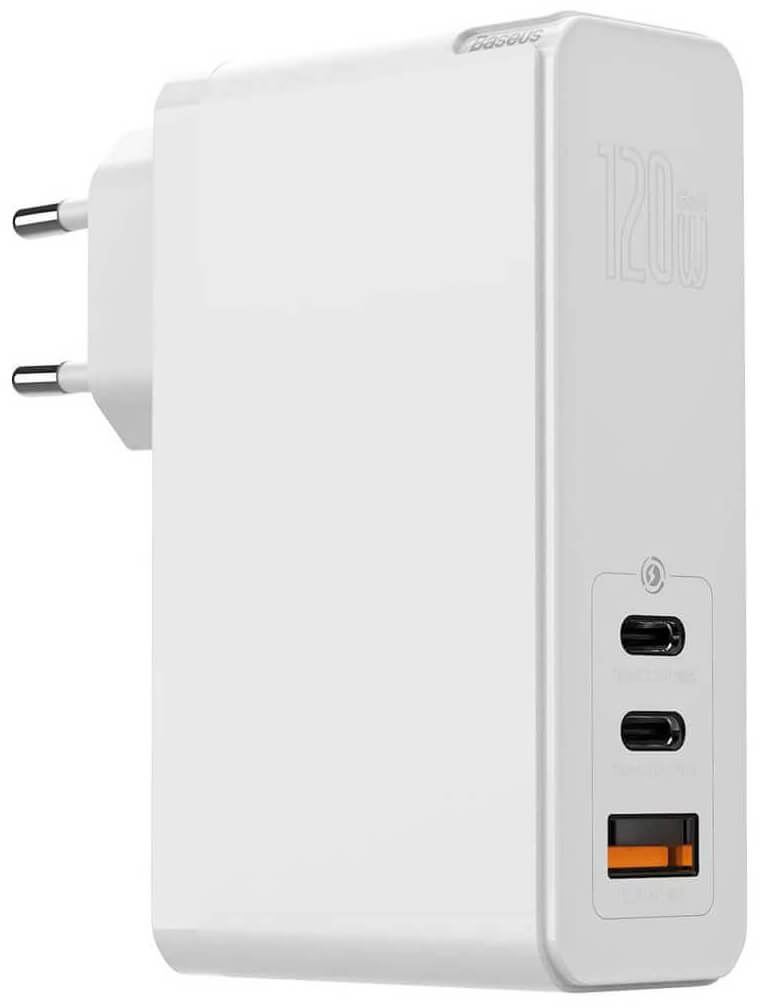 

Сетевое зарядное устройство Baseus GaN Mini Quick Charger 120W CCGAN-J02 (White)