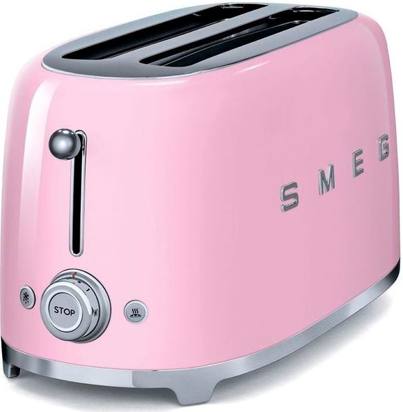 Тостер Smeg на 4 хлебца TSF02PKEU (Pink) купить в интернет-магазине icover