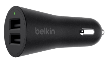 

Автомобильное зарядное устройство Belkin BoostUp 2-Port Car Charger F8M930btBLK (Black)