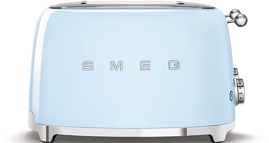 Тостер Smeg (TSF03PBEU) на 4 ломтика (Pastel Blue) купить в интернет-магазине icover