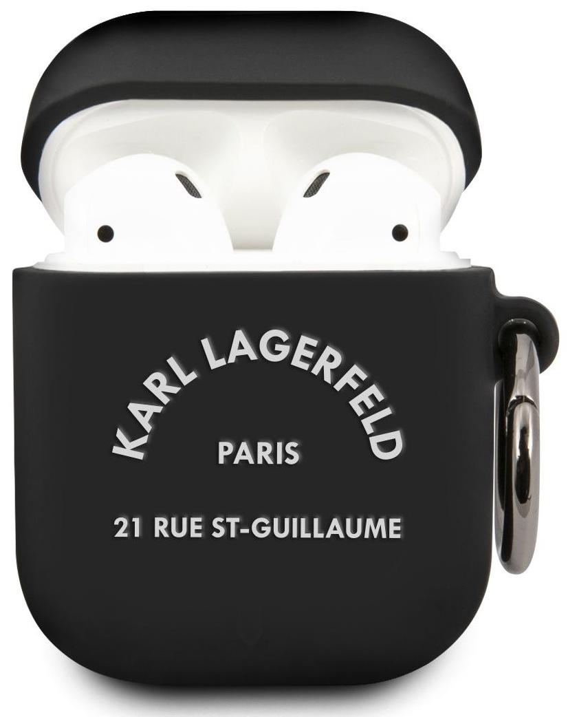 

Чехол Karl Lagerfeld Silicone Case (KLACA2SILRSGBK) для AirPods (Black)