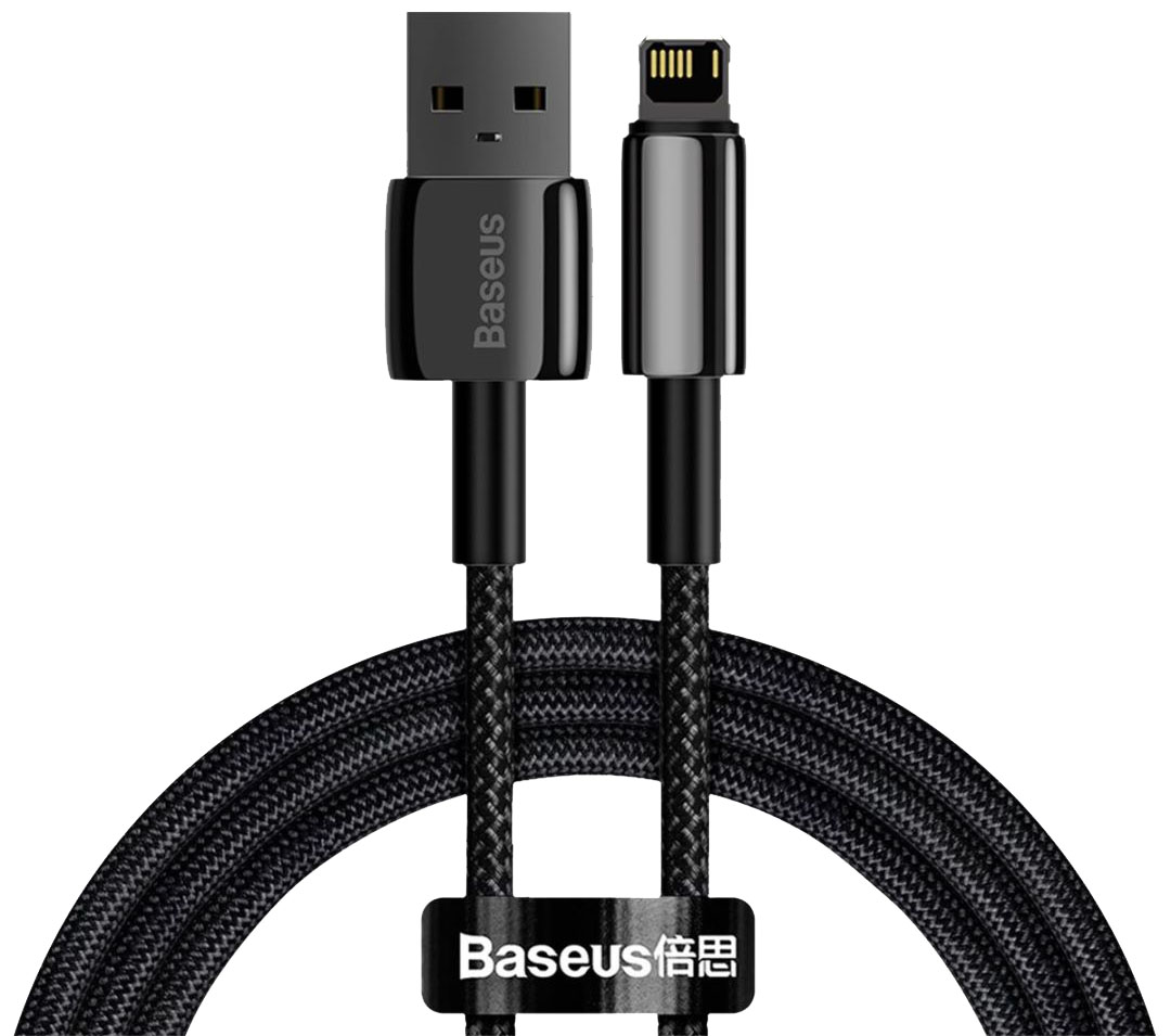 

Кабель Baseus Tungsten Gold Fast Charging Data Cable USB/Lightning 2m CALWJ-A01 (Black)