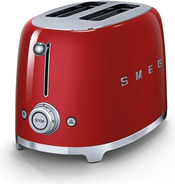 Тостер Smeg на 2 хлебца TSF01RDEU (Red) купить в интернет-магазине icover