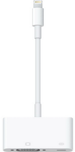 

Переходник Apple Lightning to VGA Adapter MD825Z/MA (White)