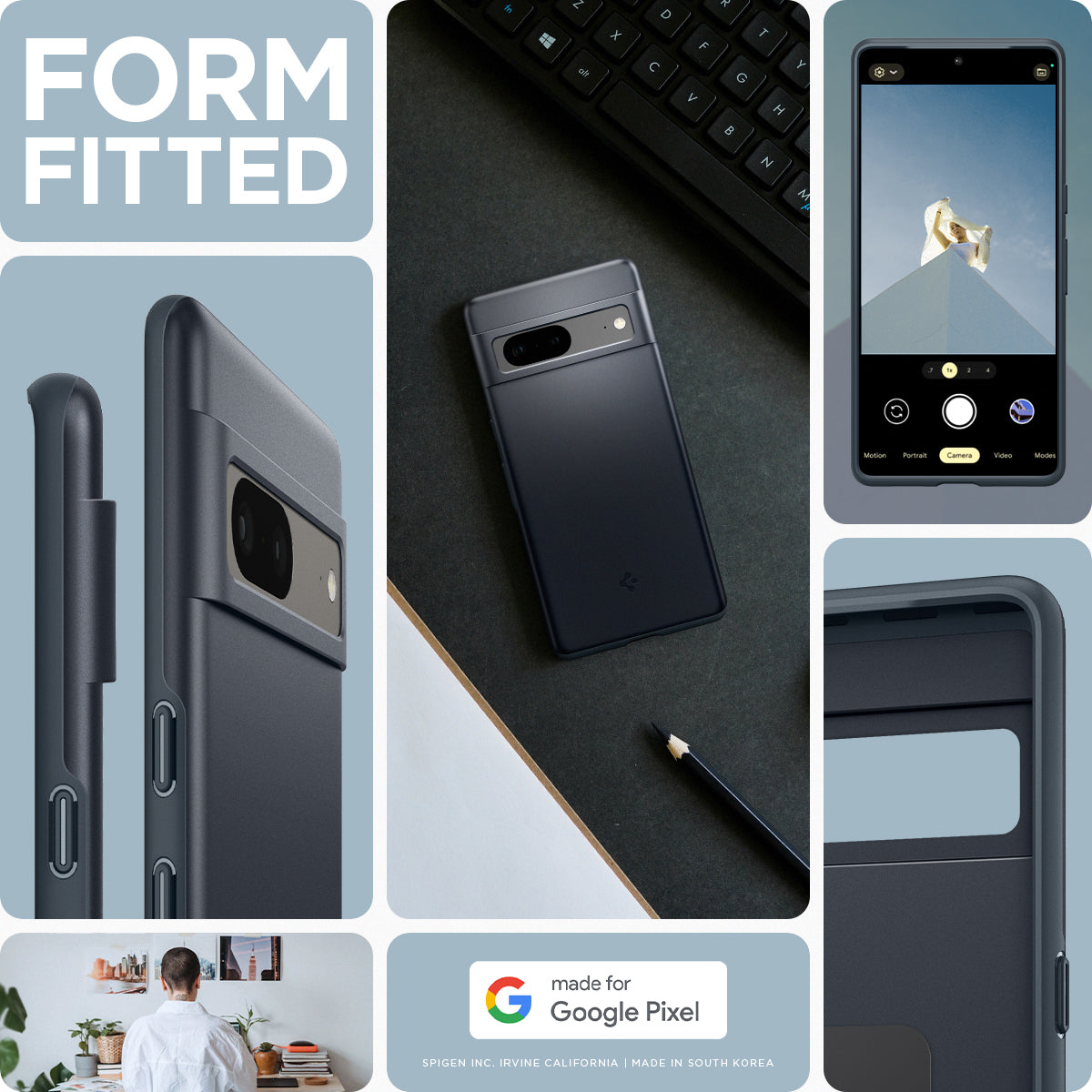 Купить чехол Spigen Thin Fit (ACS04707) для Google Pixel 7 (Metal Slate) в  Москве в каталоге чехлов-накладок для смартфонов с доставкой.  Характеристики, цены в интернет-магазине iCover.