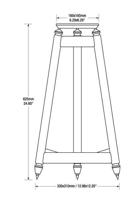 Стойка Solidsteel SS-6 для полочной акустики (Black) купить в интернет-магазине icover