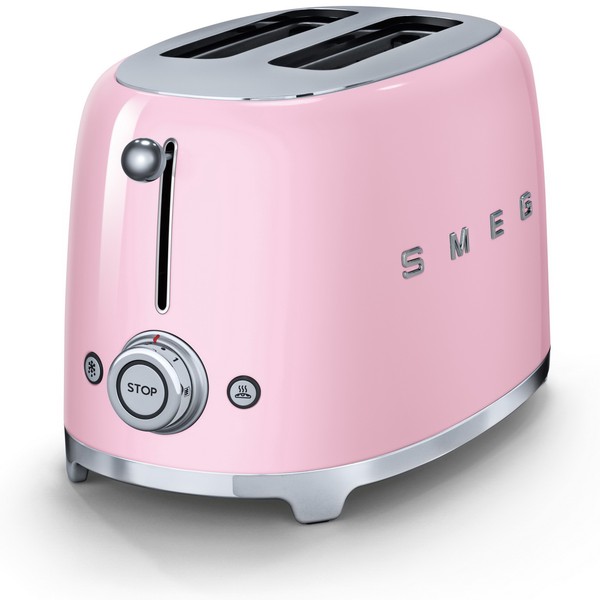 Тостер Smeg на 2 хлебца TSF01PKEU (Pink) купить в интернет-магазине icover