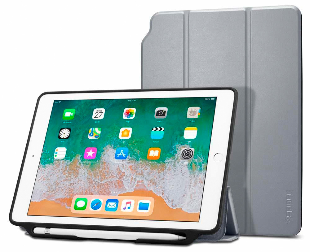 

Чехол Spigen Smart Fold 2 (053CS23995) для iPad 9.7" (Space Grey), Smart Fold