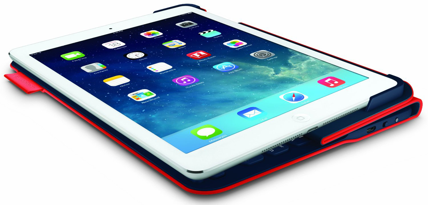 Купить logitech Wireless Keyboard Folio Type+ (920-006568) -  чехол-клавиатура для iPad Air (Red) в Москве в каталоге чехлов с  клавиатурой для планшетов с доставкой. Характеристики, цены в  интернет-магазине iCover.