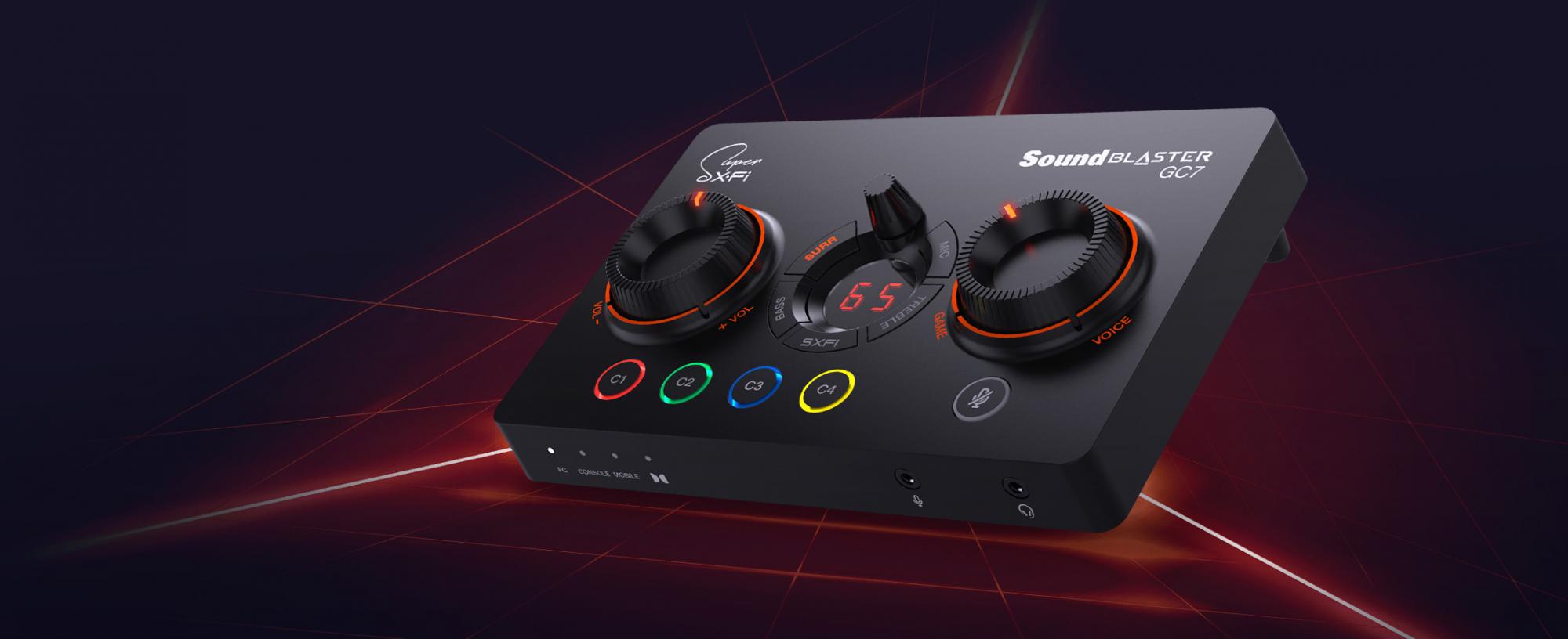 Внешняя звуковая карта creative sound blaster gc7