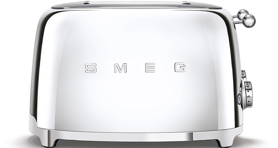 Тостер Smeg (TSF03SSEU) на 4 ломтика (Stainless Steel) купить в интернет-магазине icover