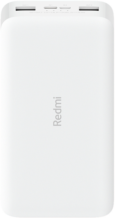 

Внешний аккумулятор Xiaomi Redmi Power Bank 20000mAh PB200LZM (White)