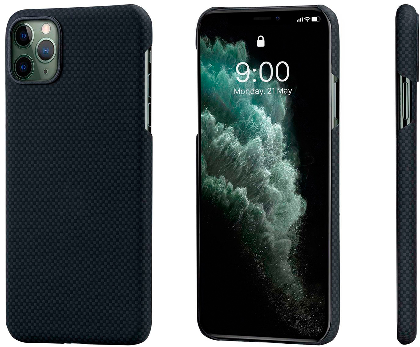 

Чехол Pitaka MagCase (KI1102) для iPhone 11 Pro (Black Plain)