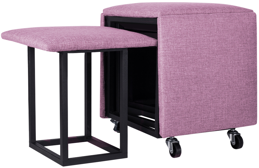 Пуф-трансформер Ridberg MULTI BOX Wool (Pink) купить в интернет-магазине icover