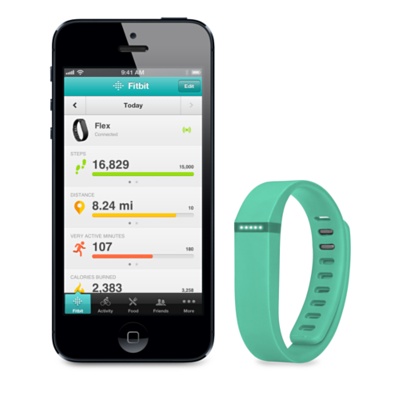 Fitbit Flex - беспроводной шагомер (Blue) купить в интернет-магазине icover