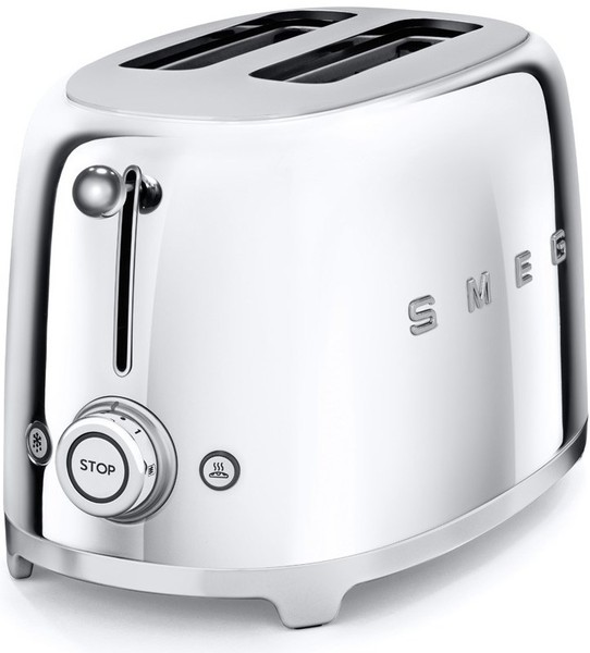 Тостер Smeg на 2 хлебца TSF01SSEU (Silver) купить в интернет-магазине icover