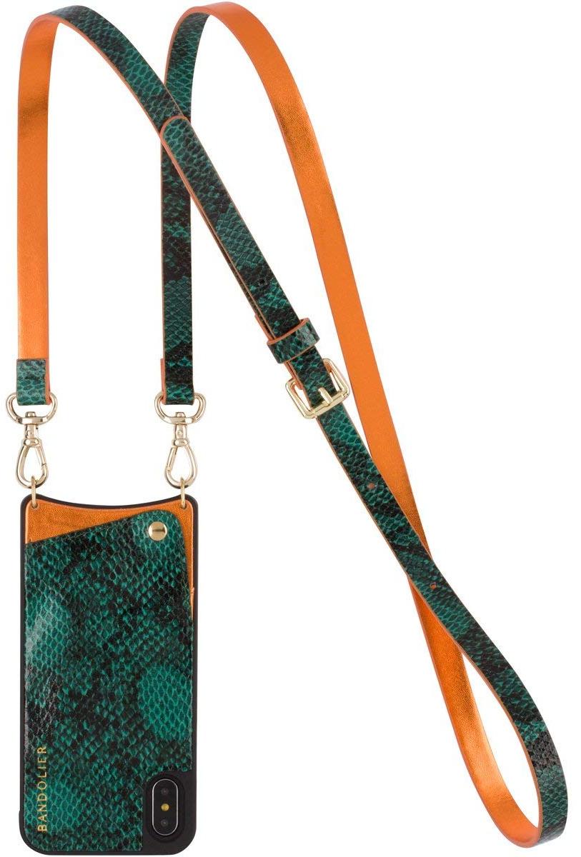 Купить чехол Bandolier Emma для iPhone X/Xs (Green Snake/Orange) в Москве в  каталоге чехлов-накладок для смартфонов с доставкой. Характеристики, цены в  интернет-магазине iCover.