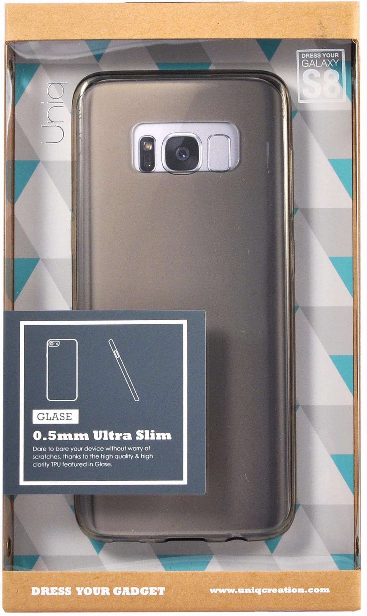 Купить uniq Glase (GS8HYB-GLSSMK) - чехол-накладка для Samsung Galaxy S8  (Grey) 896816 в Москве в каталоге чехлов-накладок для смартфонов с  доставкой. Характеристики, цены в интернет-магазине iCover.