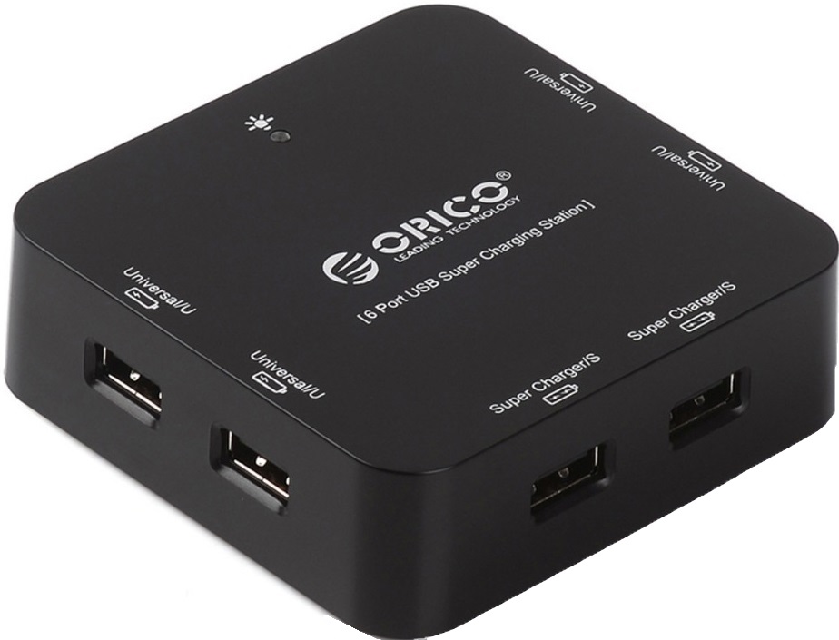 Черное устройство. USB Charger ORICO. Сетевая зарядка ORICO DUK-5p. Сетевая зарядка ORICO CSE-6u. Сетевая зарядка ORICO HCP-5us.