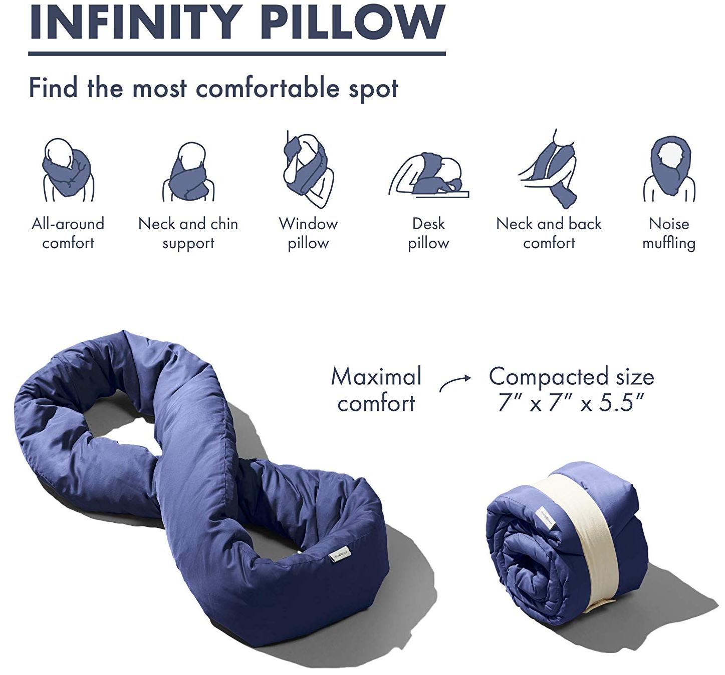 Infinity travel outlet pillow review