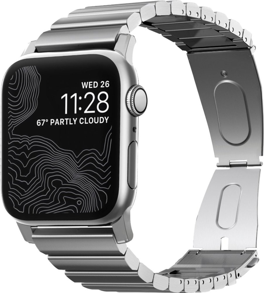 

Ремешок Nomad Steel Band (NM1A4HS000) для Apple Watch Series SE/6/2/3/4 42/44 mm (Silver), Steel Band