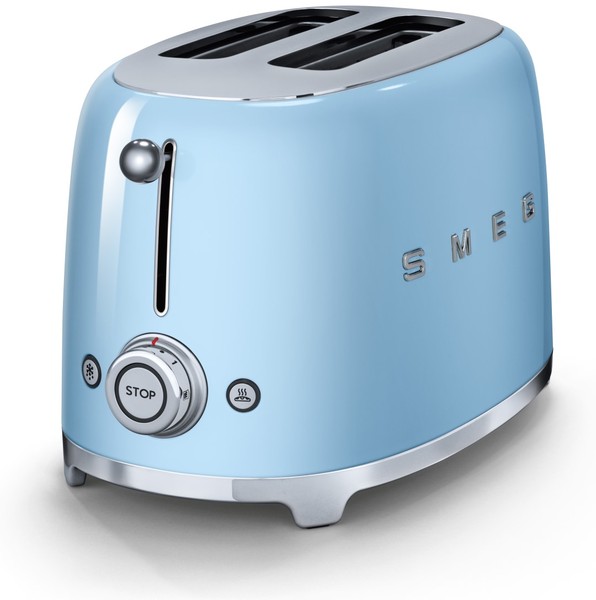 Тостер Smeg на 2 хлебца TSF01PBEU (Blue) купить в интернет-магазине icover